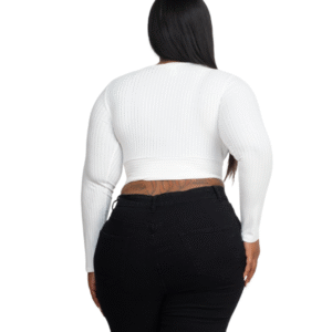 Plus Wrap Front Top – Plus Size Only