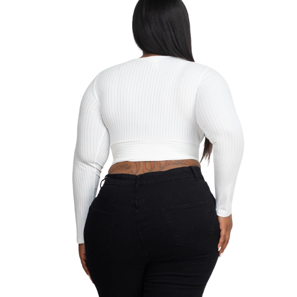 Plus Wrap Front Top – Plus Size Only - Image 3