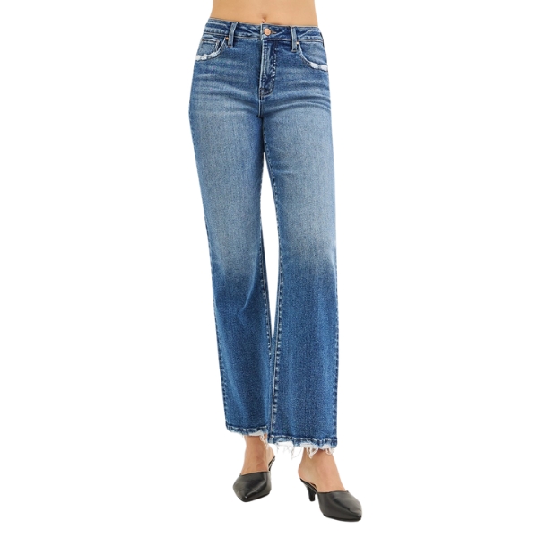 TUMMY CONTROL HIGH RISE ANKLE STRAIGHT JEANS