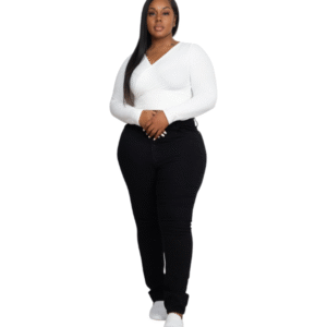Plus Wrap Front Top – Plus Size Only