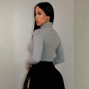 Take A Look Turtle Neck Crop Top