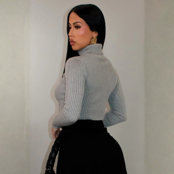 Take A Look Turtle Neck Crop Top - Image 2