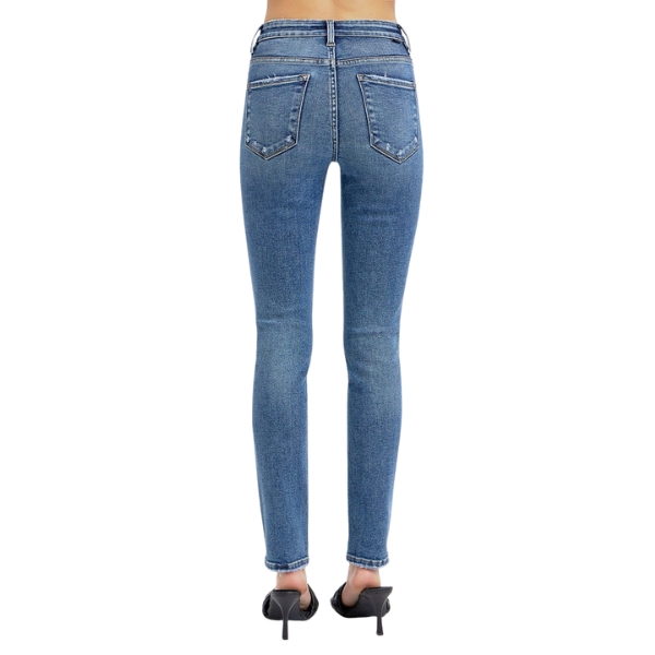 TUMMY CONTROL HIGH RISE ANKLE SLIM SKINNY JEANS - Image 6