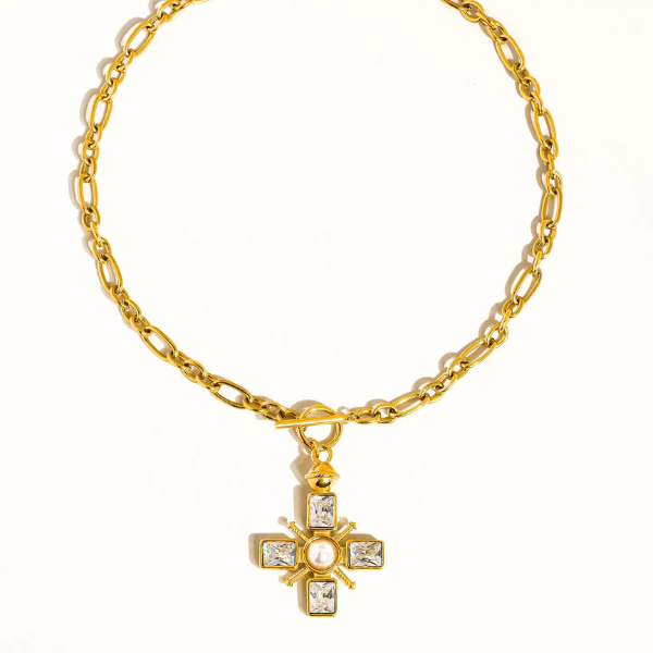 Patrice Cross Necklace - Image 3