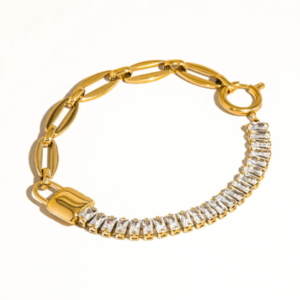 Benson Rhinestone Chain Bracelet
