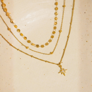 Pascal Layered CZ Star Necklace