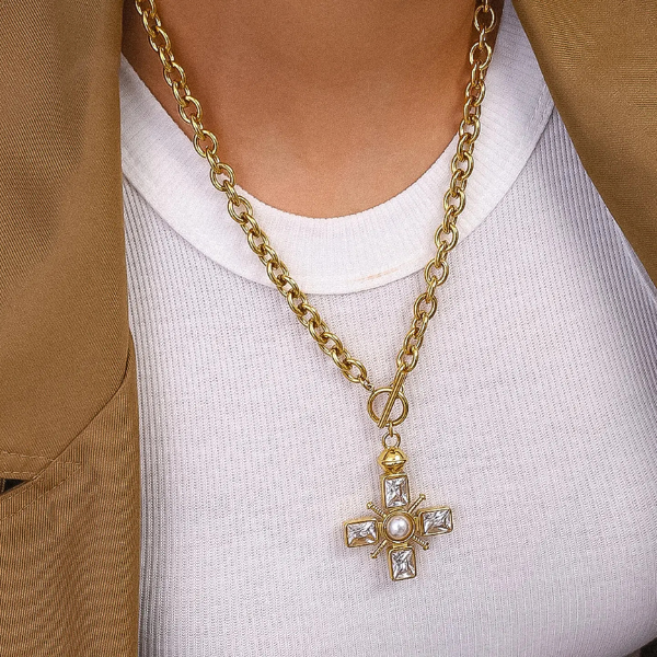 Patrice Cross Necklace