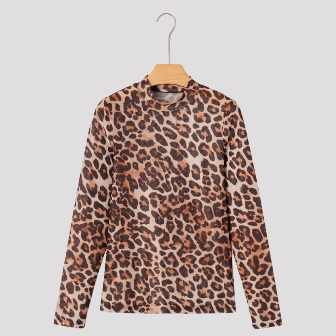 Leopard Envy Mesh Top - Image 3