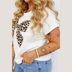 Leopard Luxe Bow Tee