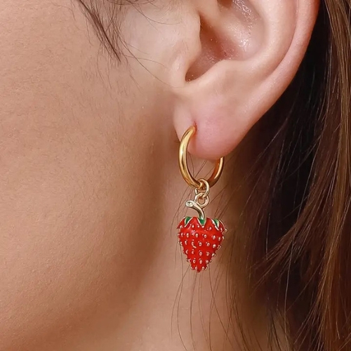 Berry - Strawberry Earring - Image 3