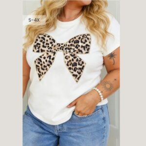 Leopard Luxe Bow Tee