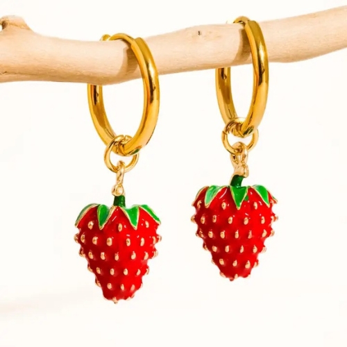 Berry - Strawberry Earring