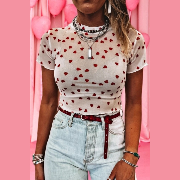 Heartbreaker Mesh Top