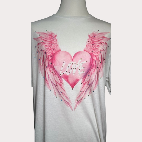 Love Takes Flight Bling Tee - Image 4