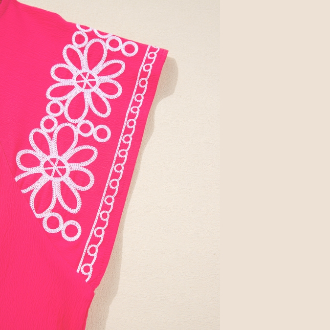 Curvaceous Blossom Lace‑Sleeve Top - Image 5