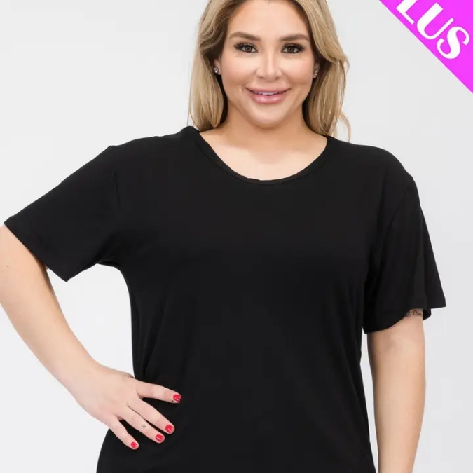 Curvaceous Basic Short Sleeve Top - Image 2