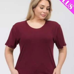 Curvaceous Basic Short Sleeve Top