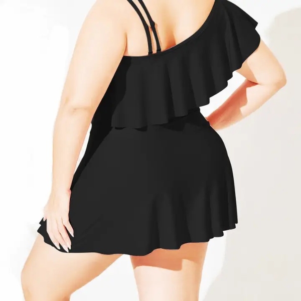 The Curvy Siren One Shoulder Swimsuit - Image 4