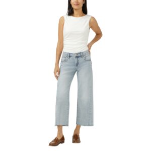 Silver jeans- wide leg crop
