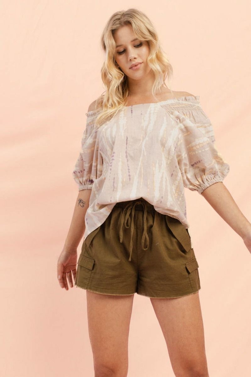 Tie Dye Woven Blouse