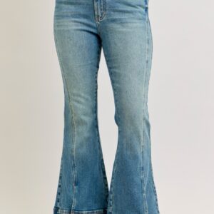 JUDY BLUE HW vintage wash flare