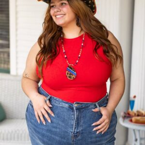 Miss Americana Bodysuit, Red