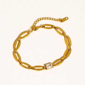 Melrose CZ Bracelet  18K Gold