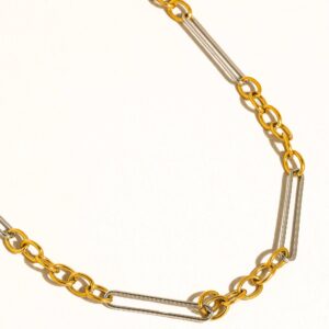 Norra Mixed Chain Necklace 18K Gold