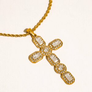 Belrose CZ Cross Necklace